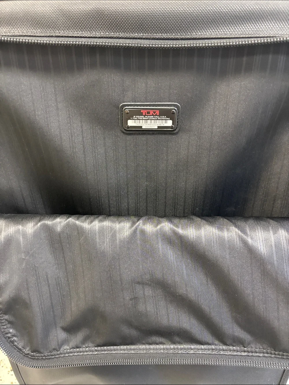 Tumi Black Rolling Garment Bag for Men